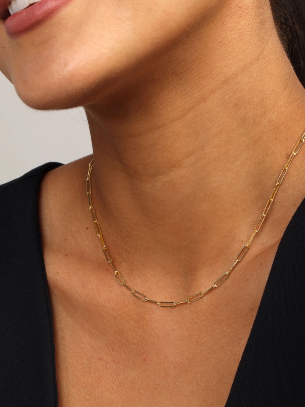 NWT Melinda Maria Gold “Samantha Chain Necklace 3mm”